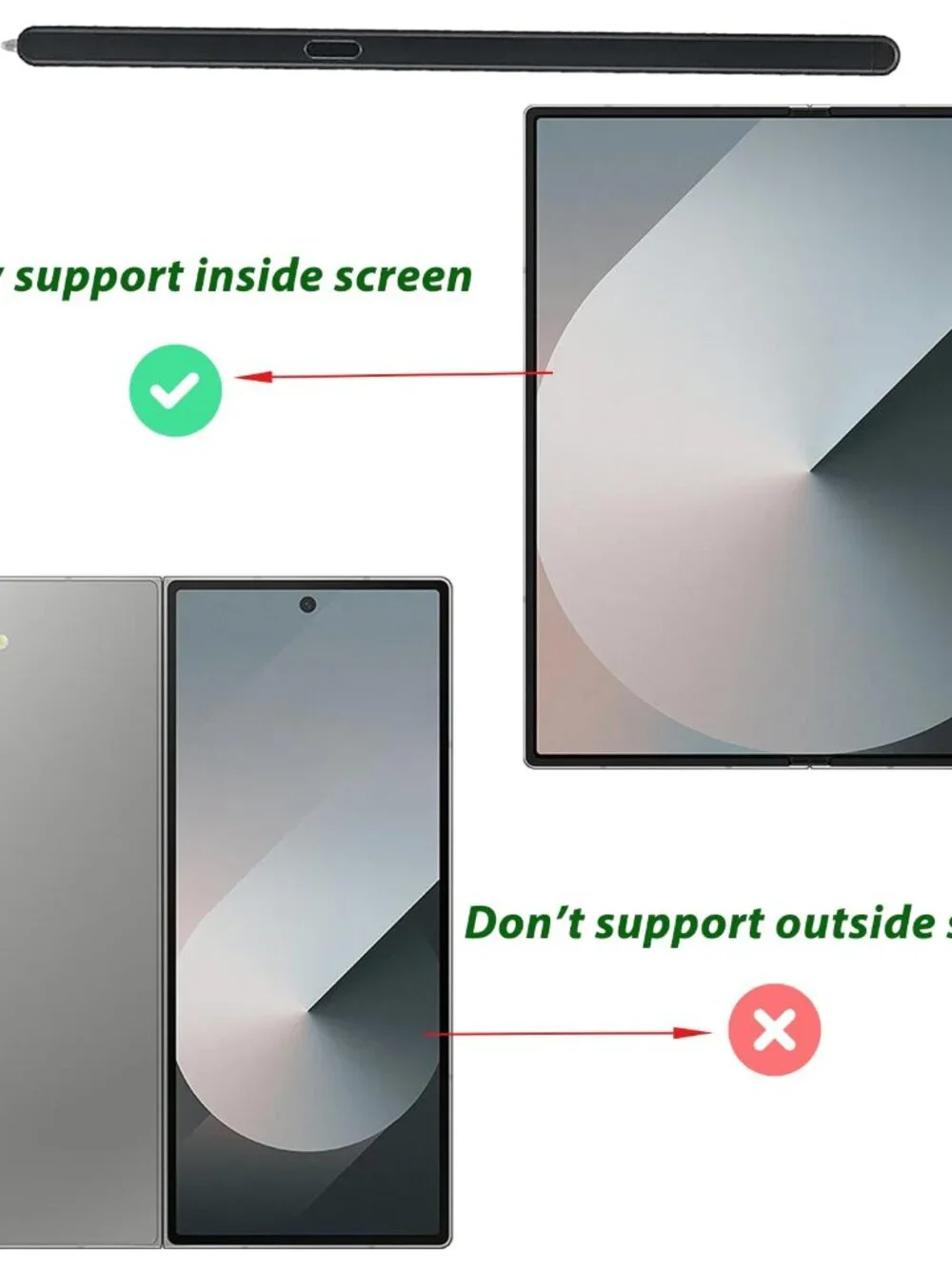 Z Fold 6 S Pen Fold Edition for Samsung Galaxy Z Fold 6 5G Stylus Pen S Pen Fold